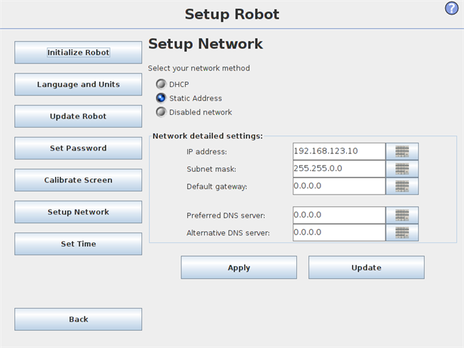 universal robots modbus server port
