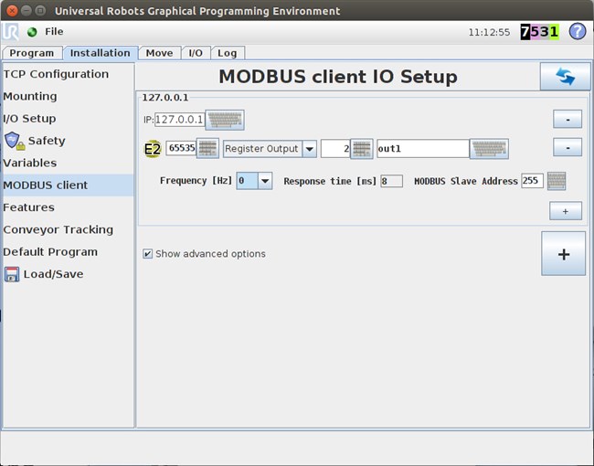 modbus server client